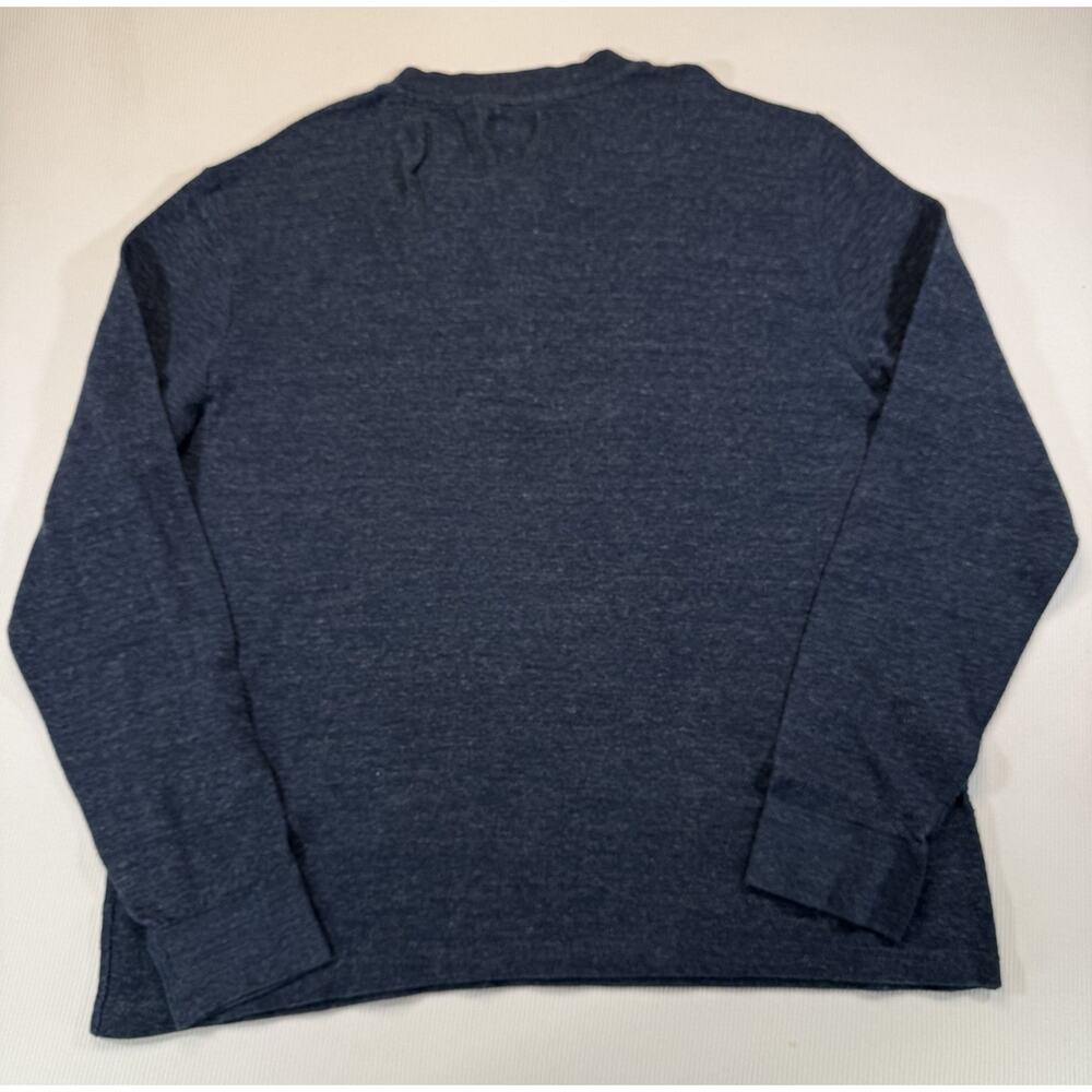 Grayers Henley Shirt Mens XXL Blue Long Sleeve Cotton Casual Button Front - Picture 3 of 7